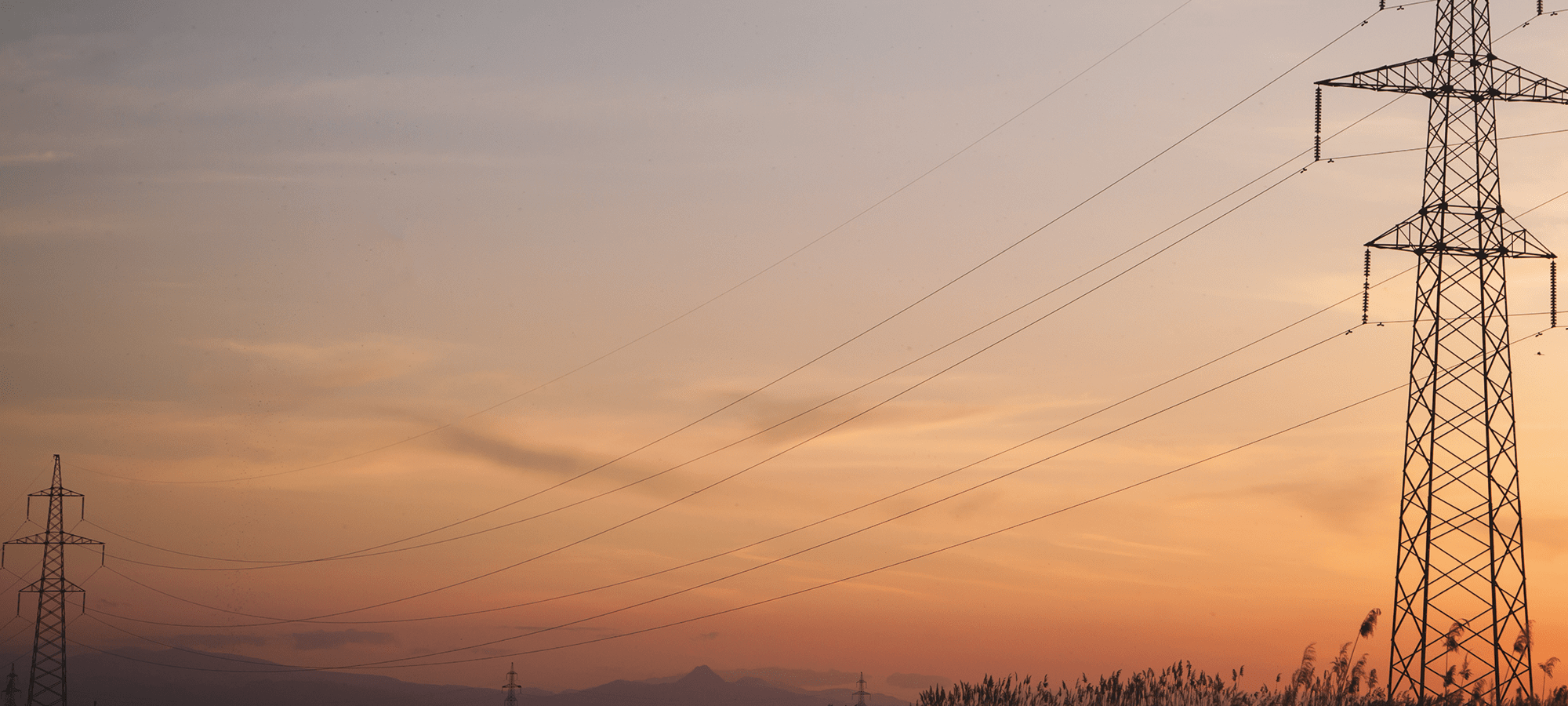 Electricity pylon sunset generating power ersg 